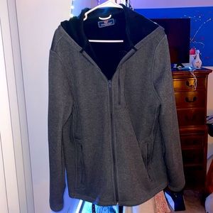 Men’s Gray, Vineyard Vines, Zip-Up, Hoodie